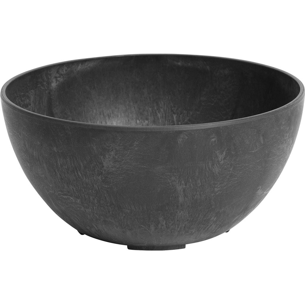 Artstone Napa Bowl Planter (BLACK, 10 IN)