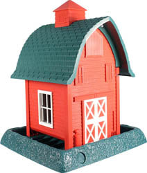 Village Collection Barn Bird Feeder (RED, 5 LB CAP)