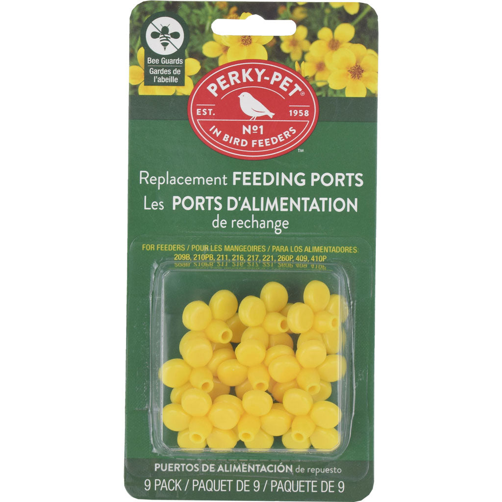 Replacement Flowers For Hummingbird Feeders (YELLOW, 9 PK)
