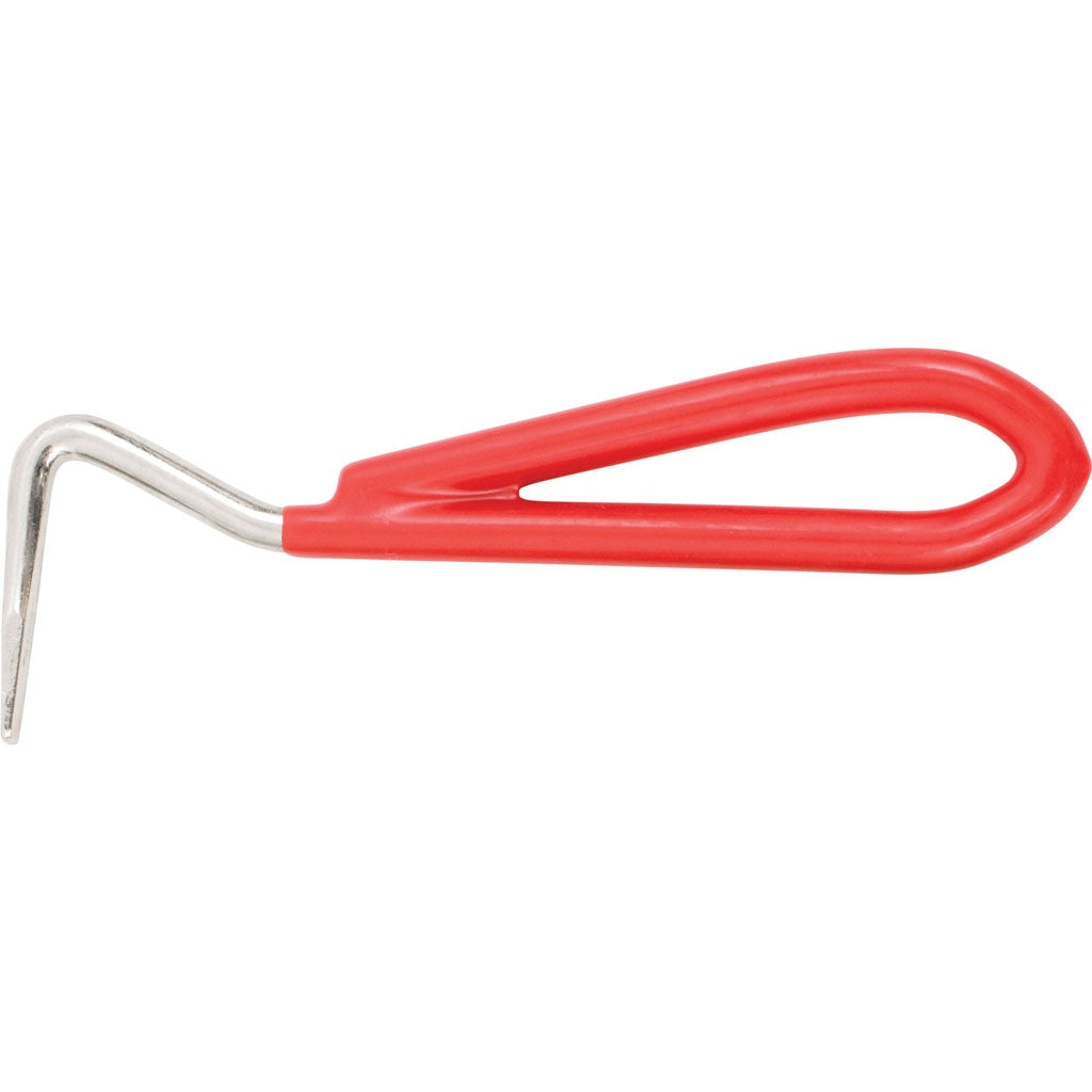 Vinyl Coat Handle Hoof Pick (RED, 5.5 IN)