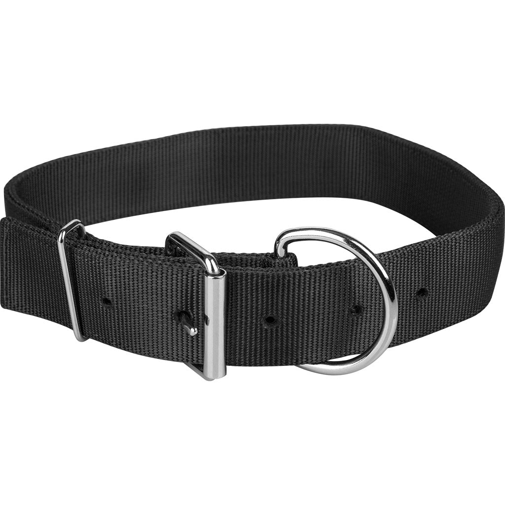 Gatsby Nylon Cattle Collar (BLACK, 1.75 X 44 IN)
