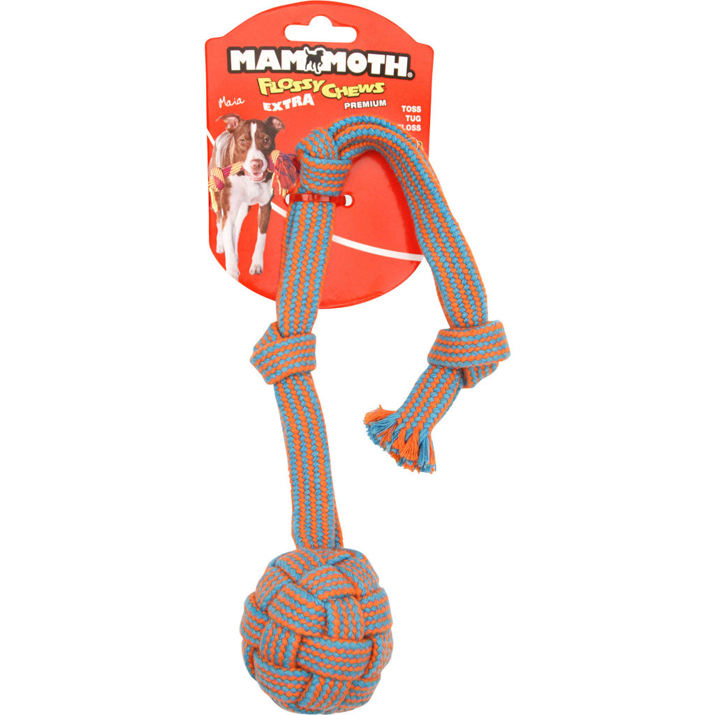 Mammoth Extra Webbing Ball W/Fling Handle (BLUE/ORANGE, SM)