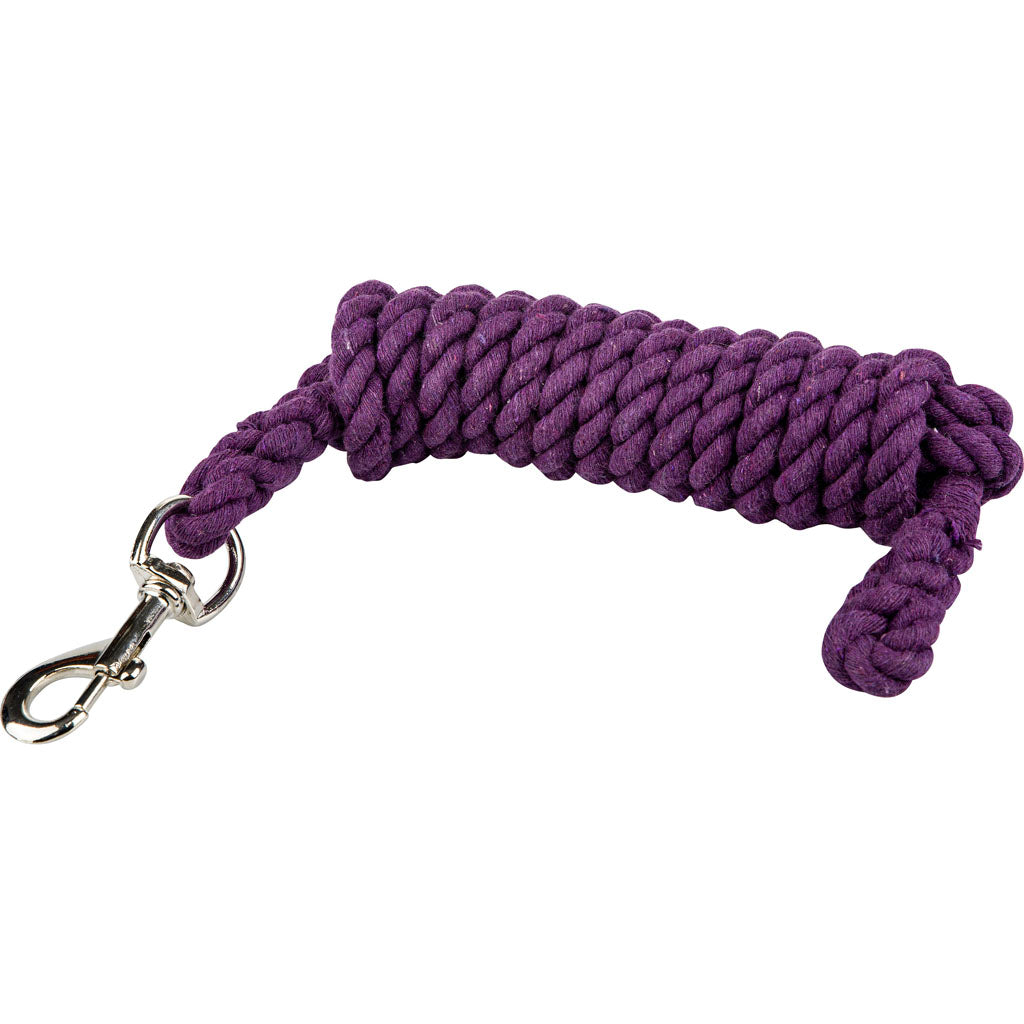Gatsby Cotton Lead/Bolt Snap (PURPLE, 5/8 IN X 10 FT)