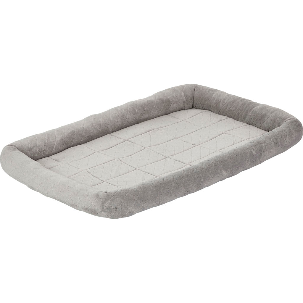 Quiet Time Diamond Stitch Bed W/ Elastic Bands (GRAY, 48 IN)