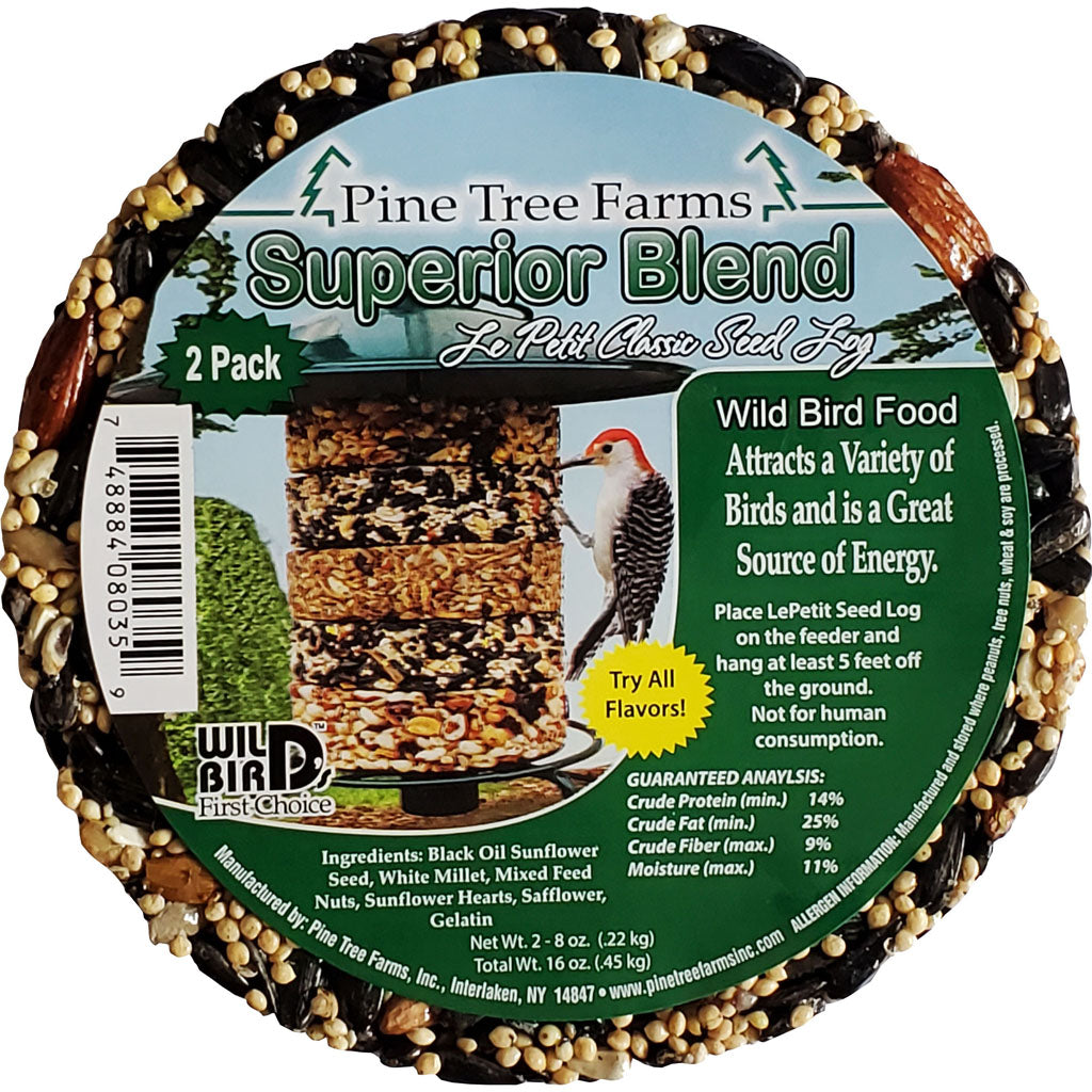Pine Tree Farms Le Petit Classic Seed Log (SUPERIOR, 8 OZ-2 PK)