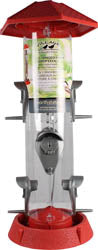 2-In-1 Hinged Port Bird Feeder (RED, 1.75 LB CAP)
