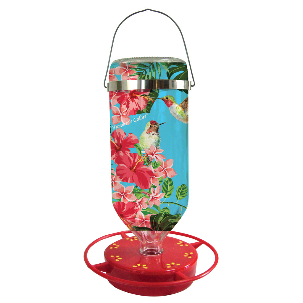Hummer'S Galore Blue Sky Hummingbird Feeder (BLUE/PINK, 16 OZ)