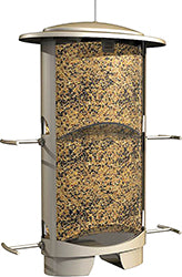 Squirrel-X X1 Squirrel Resistant Feeder (SATIN NICKEL, 4.2 LB CAP)