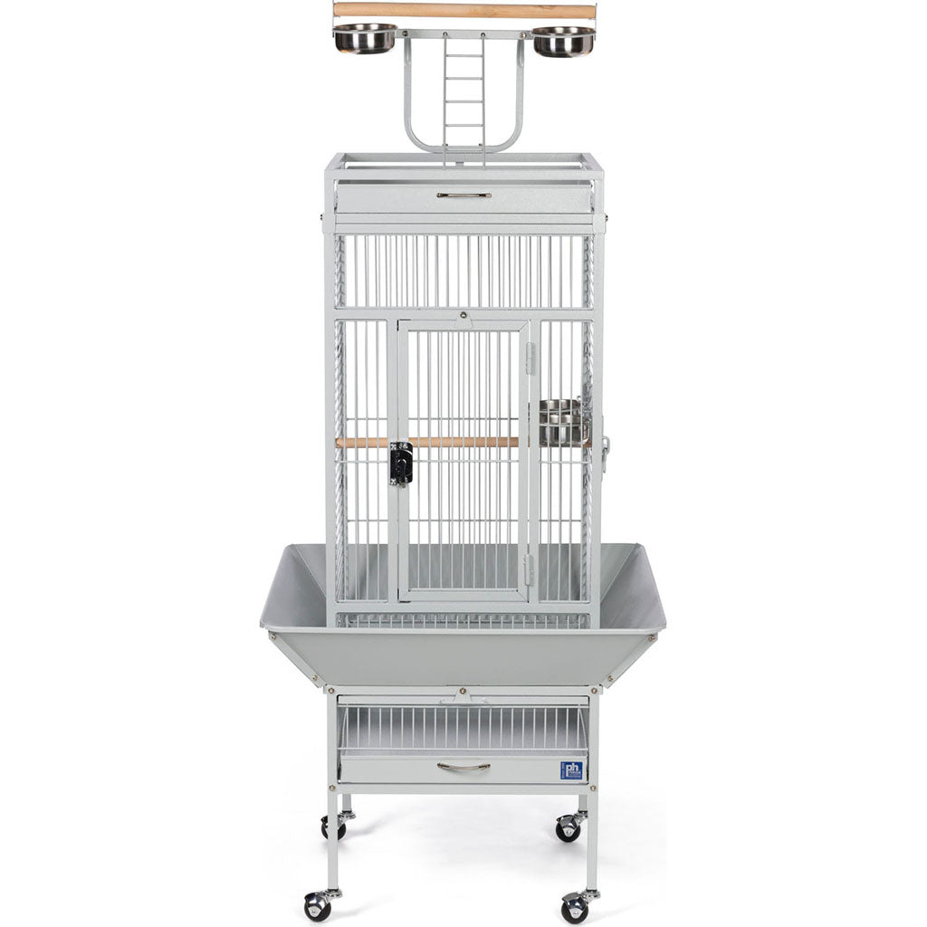 Signature Series Select Wrought Iron Cage (PEWTER, 18X18X57 IN)
