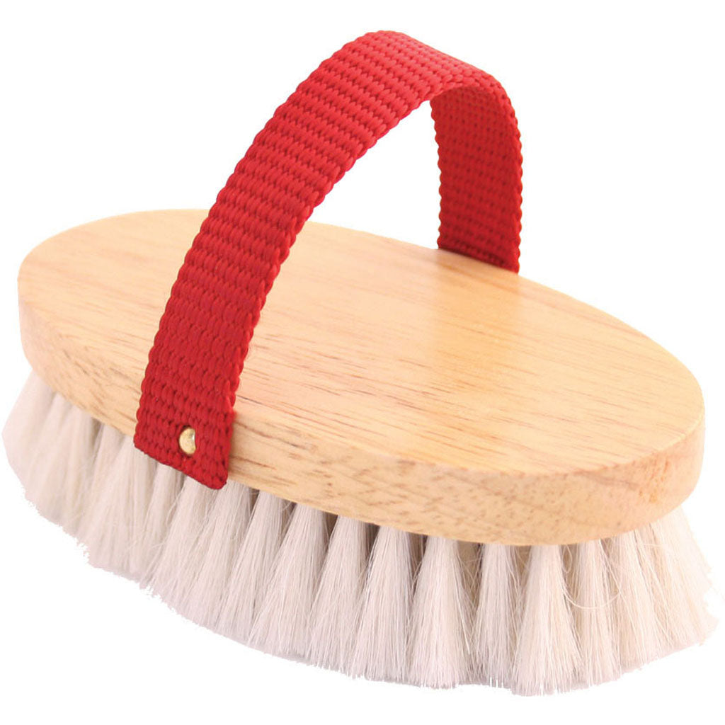 Legends Ariana Goathair Mini English Style Brush (WHITE, 4.5 IN)