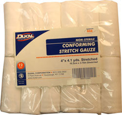 Non-Sterile Conforming Stretch Gauze (WHITE, 4 IN X 4.1 YD)
