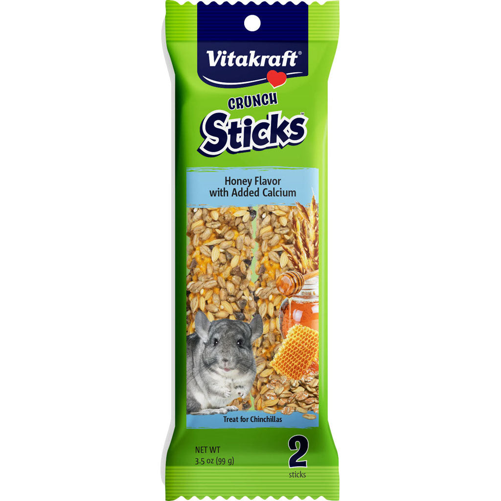Vitakraft Crunch Sticks Chinchilla Treats (HONEY, 3.5 OZ-2 PK)