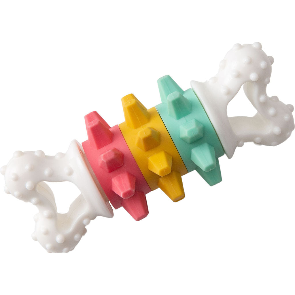 Snugarooz Twist & Shake Nylon Bone With 3 Rings (6 IN)