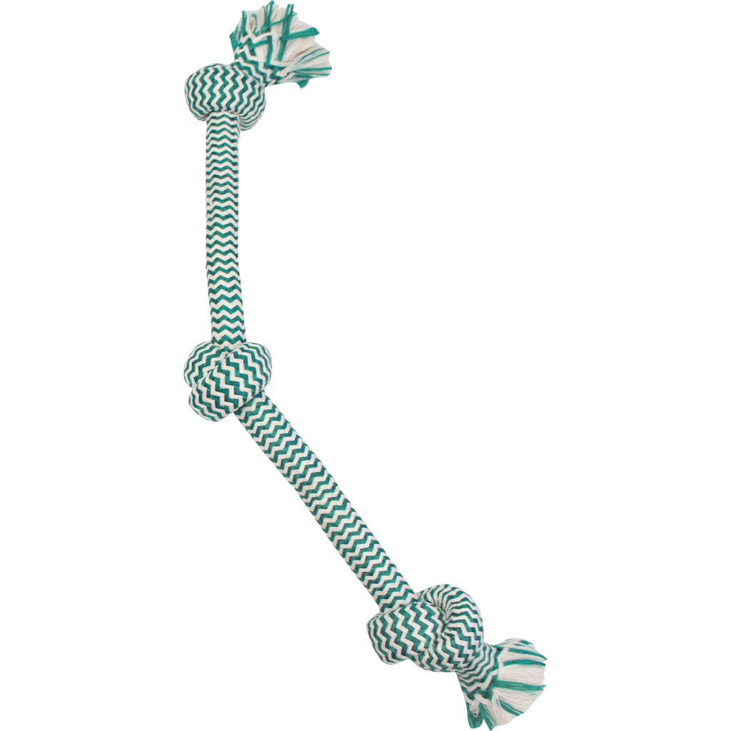 Mammoth Extra Fresh 3 Knot Bone (GREEN/WHITE, 25 IN)