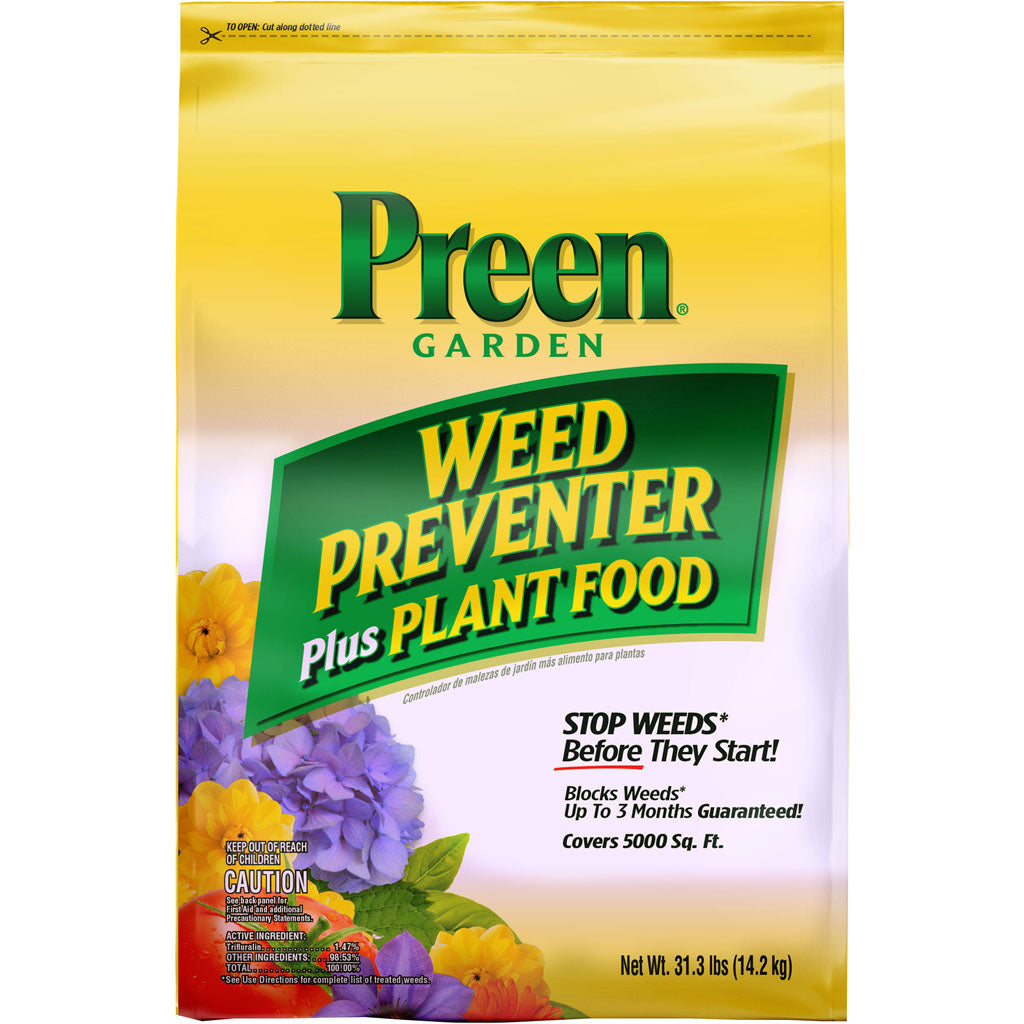 Preen Garden Weed Preventer W/Plant Food (5000 SQ FT)