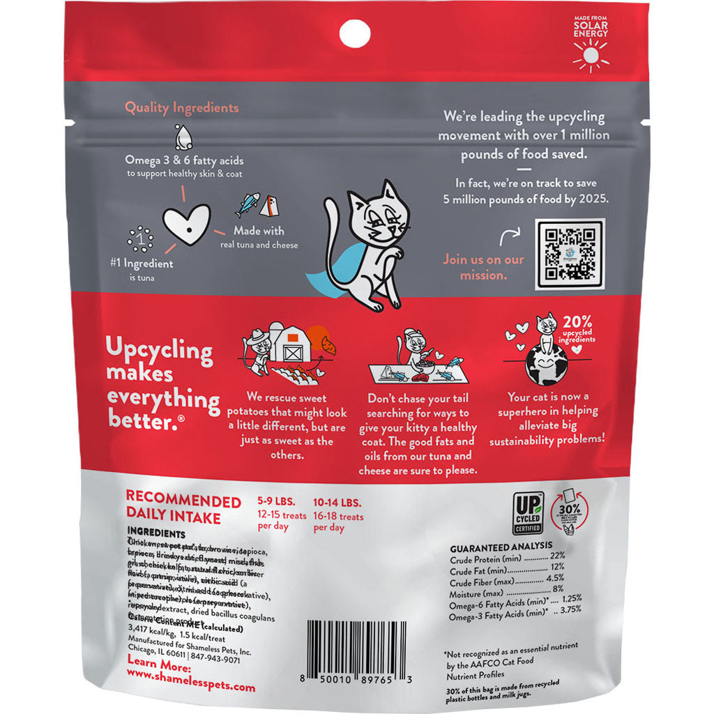 Shameless Crunchy Cat Treats (TUNA/CHEESE, 2.5 OZ)