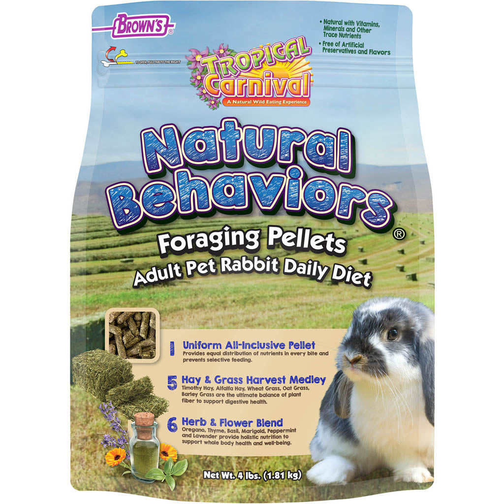 Tropical Carnival Foraging Pellets Rabbit Food (4 LB)