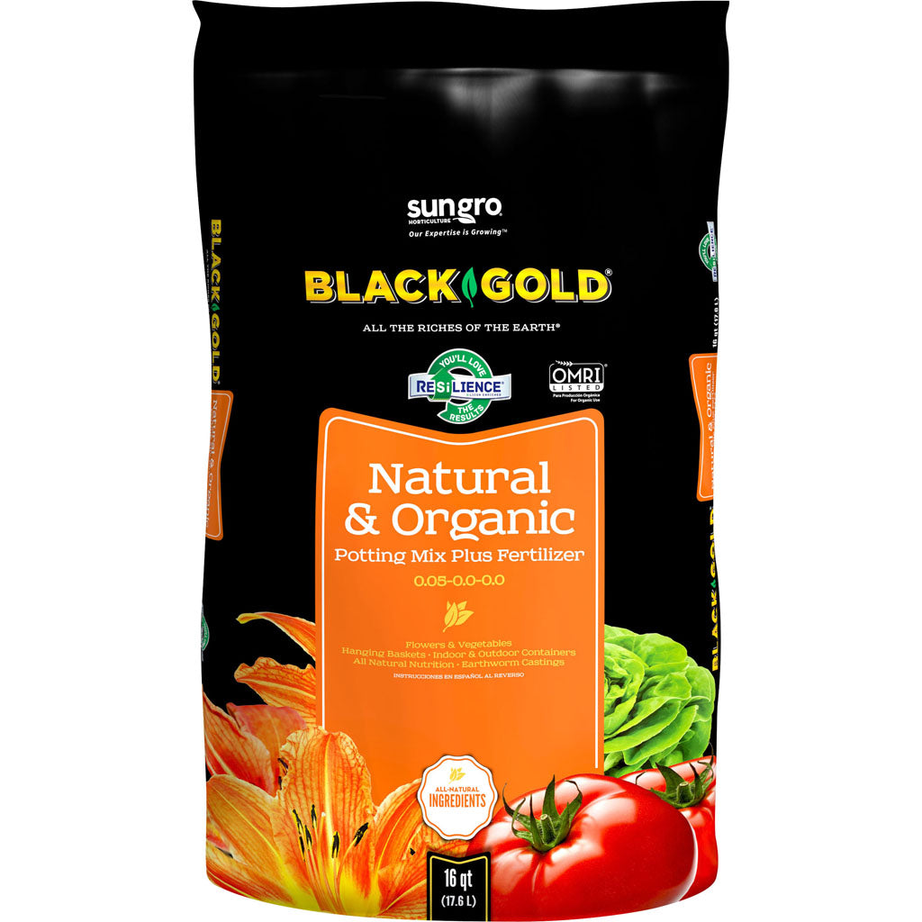 Black Gold Natural And Organic Potting Mix Omri (16 QT)
