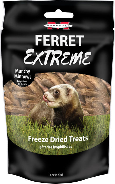 Marshall Ferret Extreme Freeze Dried Treats (MUNCHY MINNOWS, 1 OZ)