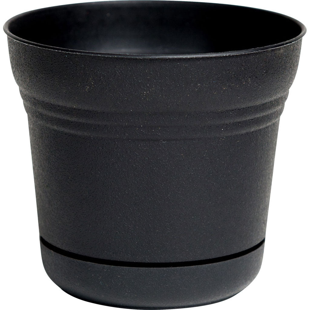 Bloem Saturn Planter (BLACK, 12 IN)