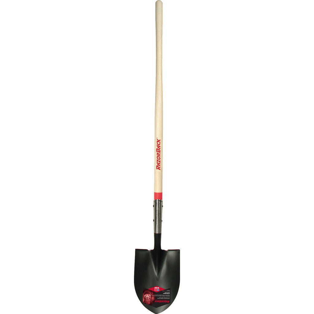Razor-Back Round Point Shovel Open Back&Dual Rivet (58 IN)