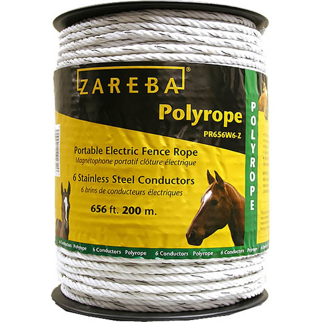 Zareba Polyrope For Electric Fencing (WHITE, 1/4 IN X 660 FT)