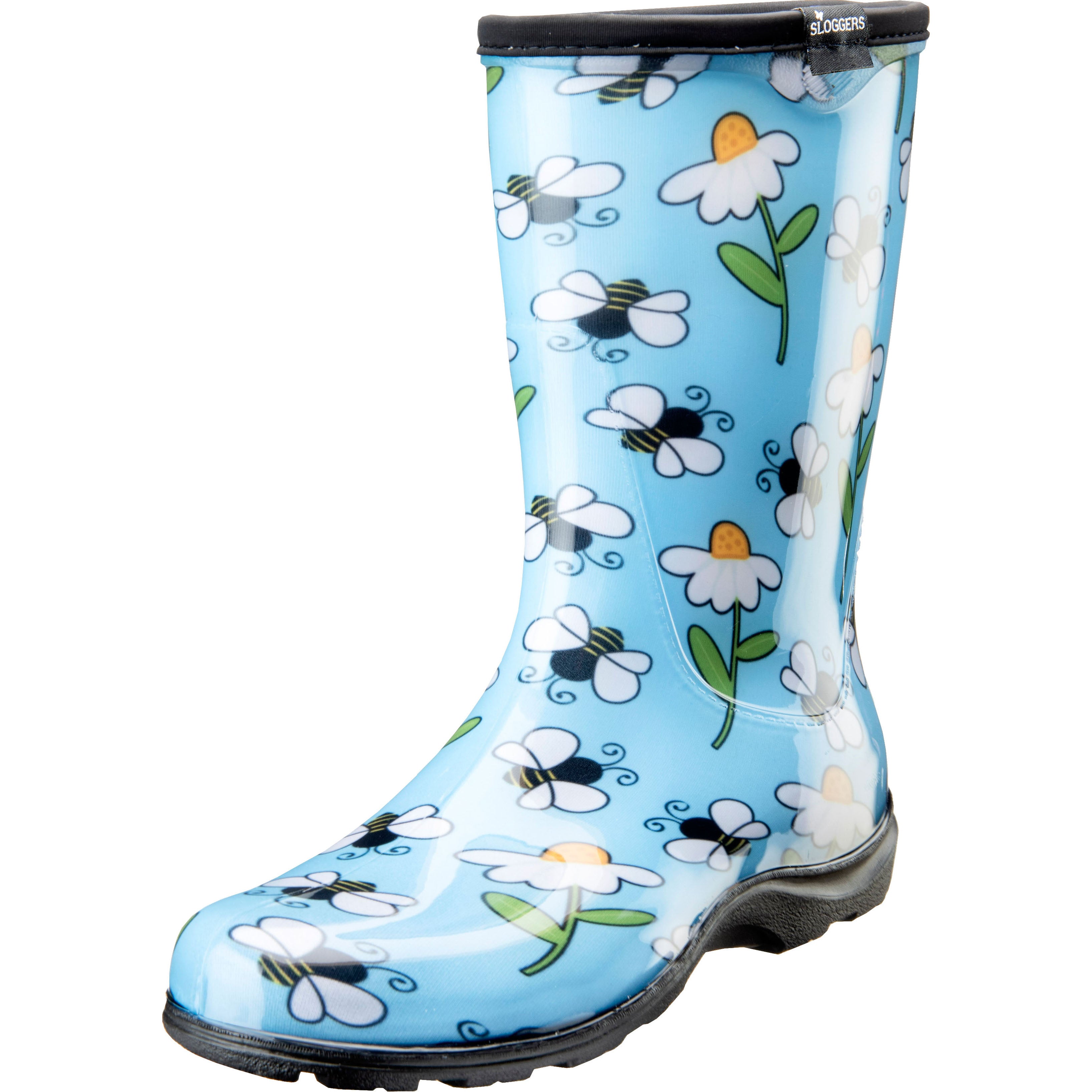 Sloggers Womens Waterproof Comfort Boot (BLUE BEE, SZ 7)