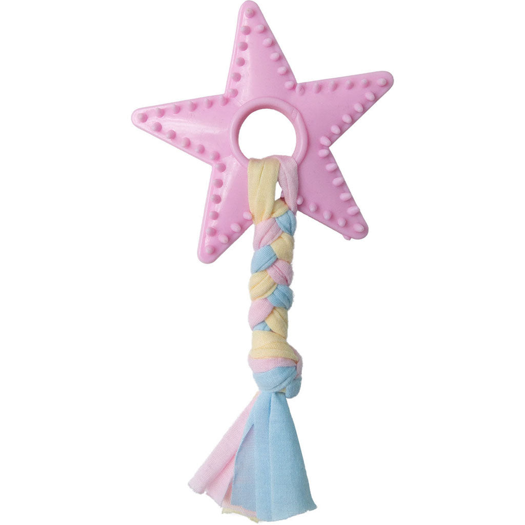 Snugarooz Lil Star Chew Eco Tpr Dog Toy (PINK, 7 IN)