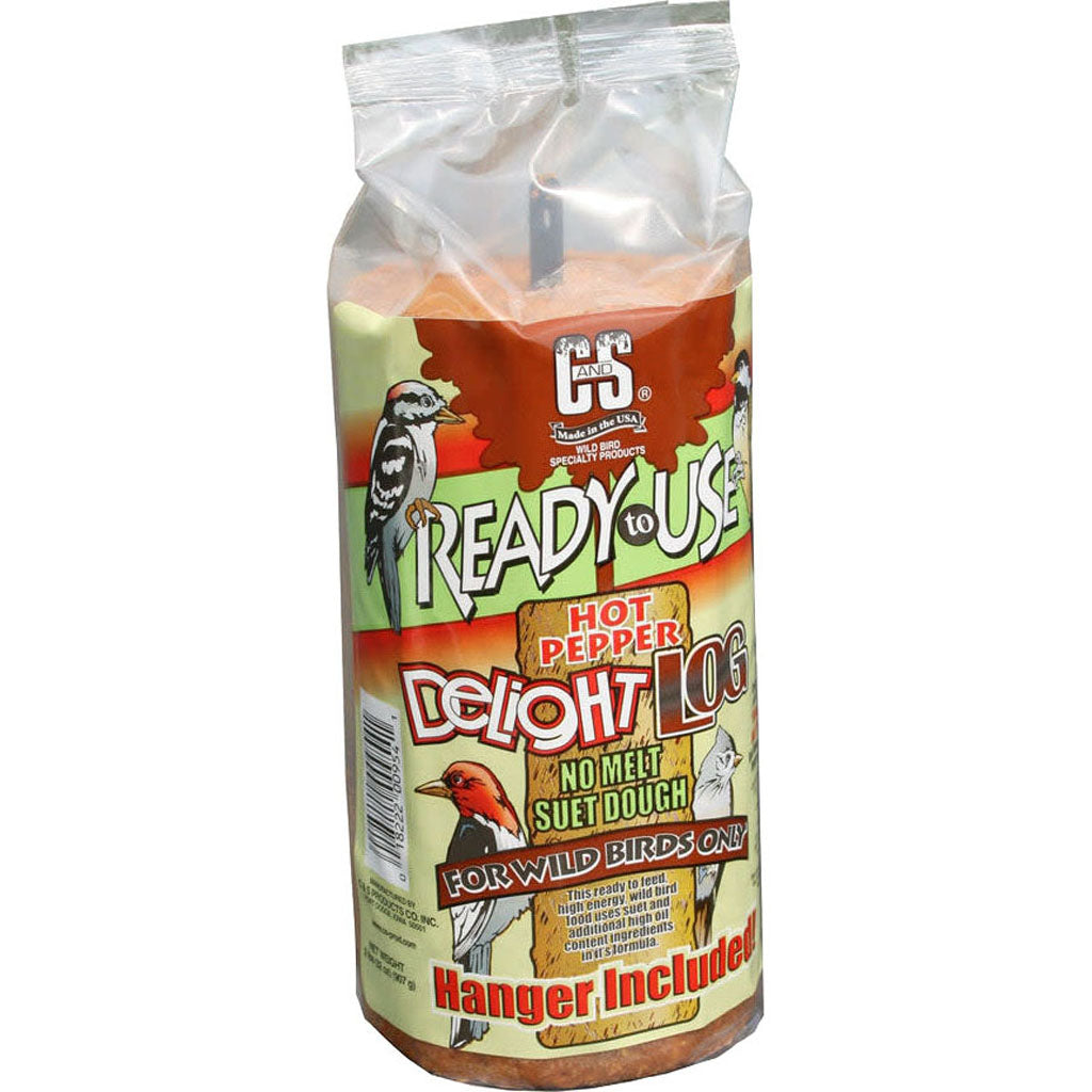 C&S Rtu Delight No Melt Suet Log (HOT PEPPER, 1 LB)