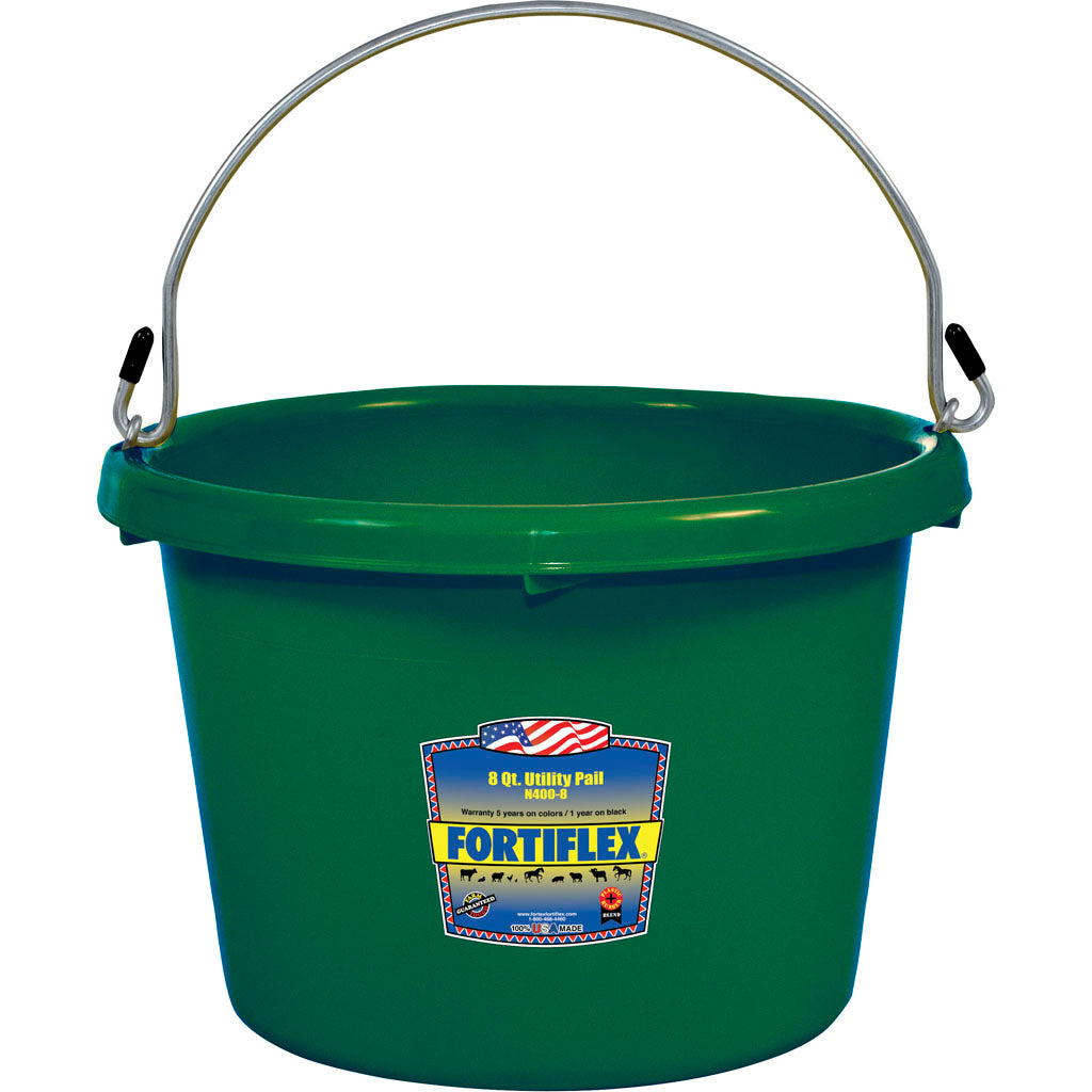 Fortiflex Utility Pail (DARK GREEN, 8 QT)