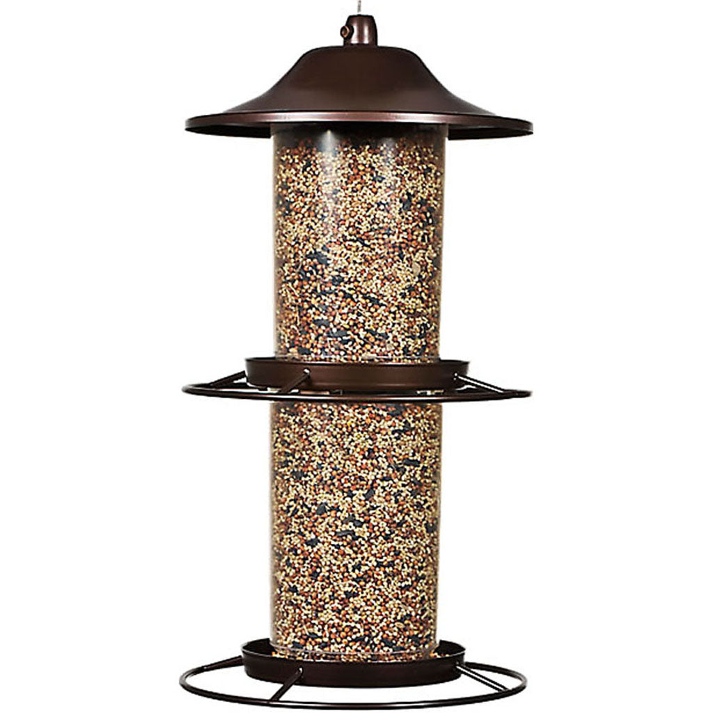 Panorama Plastic Bird Feeder (BROWN, 4.5 LB CAP)