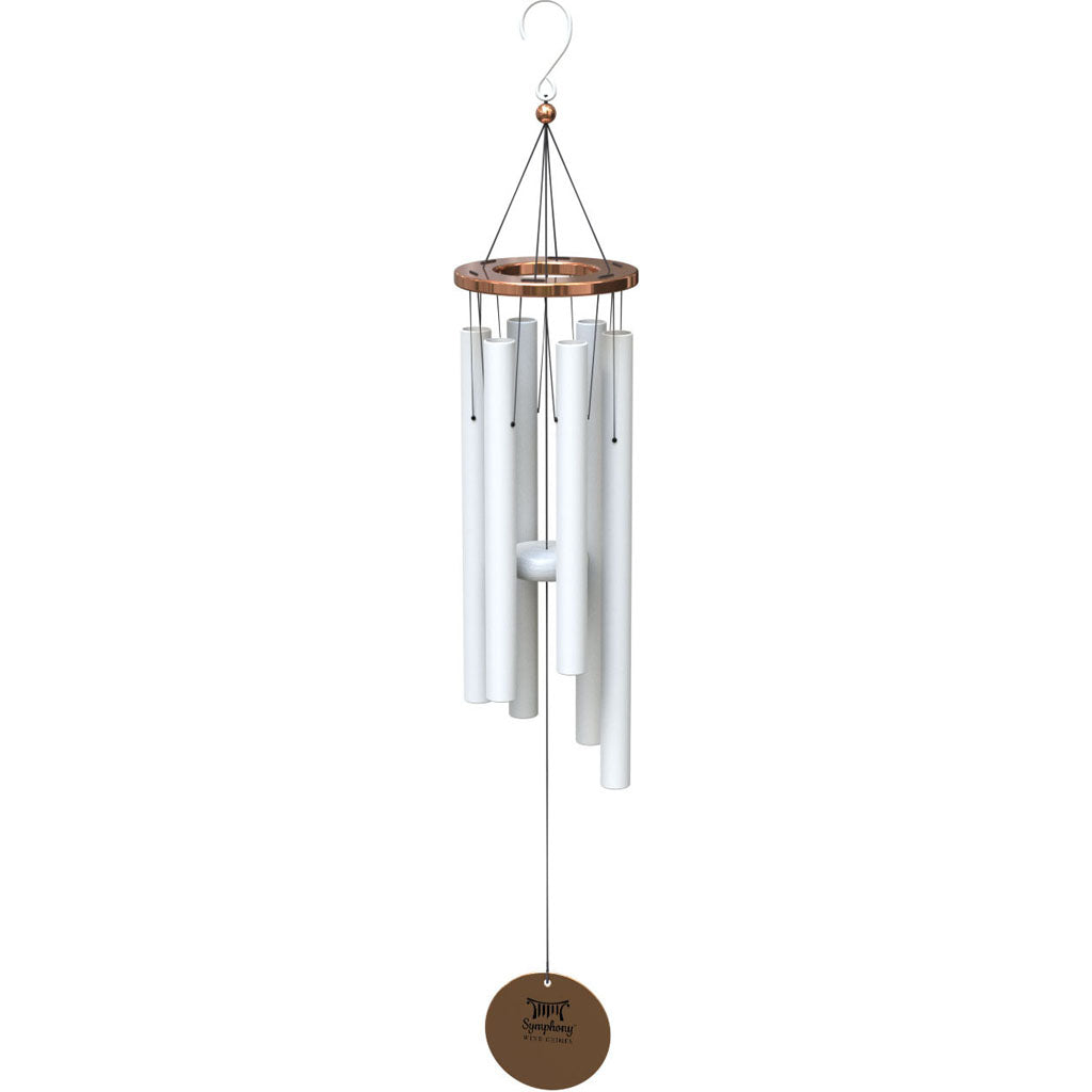 Nantucket Wind Chime W/ Copper Accents (WHITE/COPPER, 34 IN)