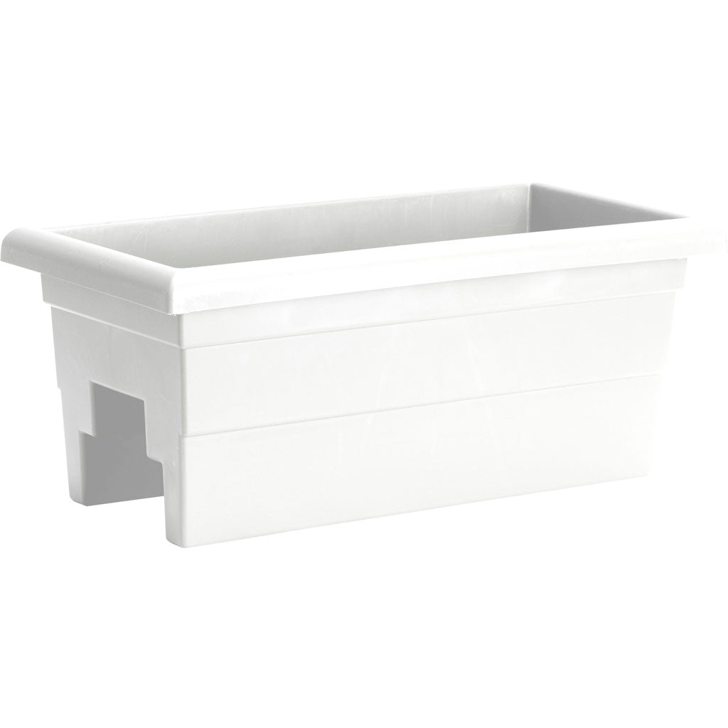 Countryside Over The Rail Planter (WHITE, 24 IN)