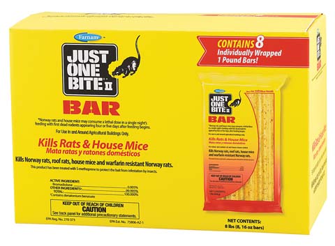 Just One Bite Ii Bars Mice And Rat Killer (16 OZ-8 PC)