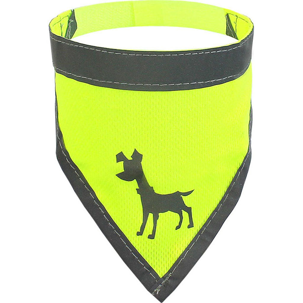 Visibility Dog Bandana (NEON YELLOW, SM)