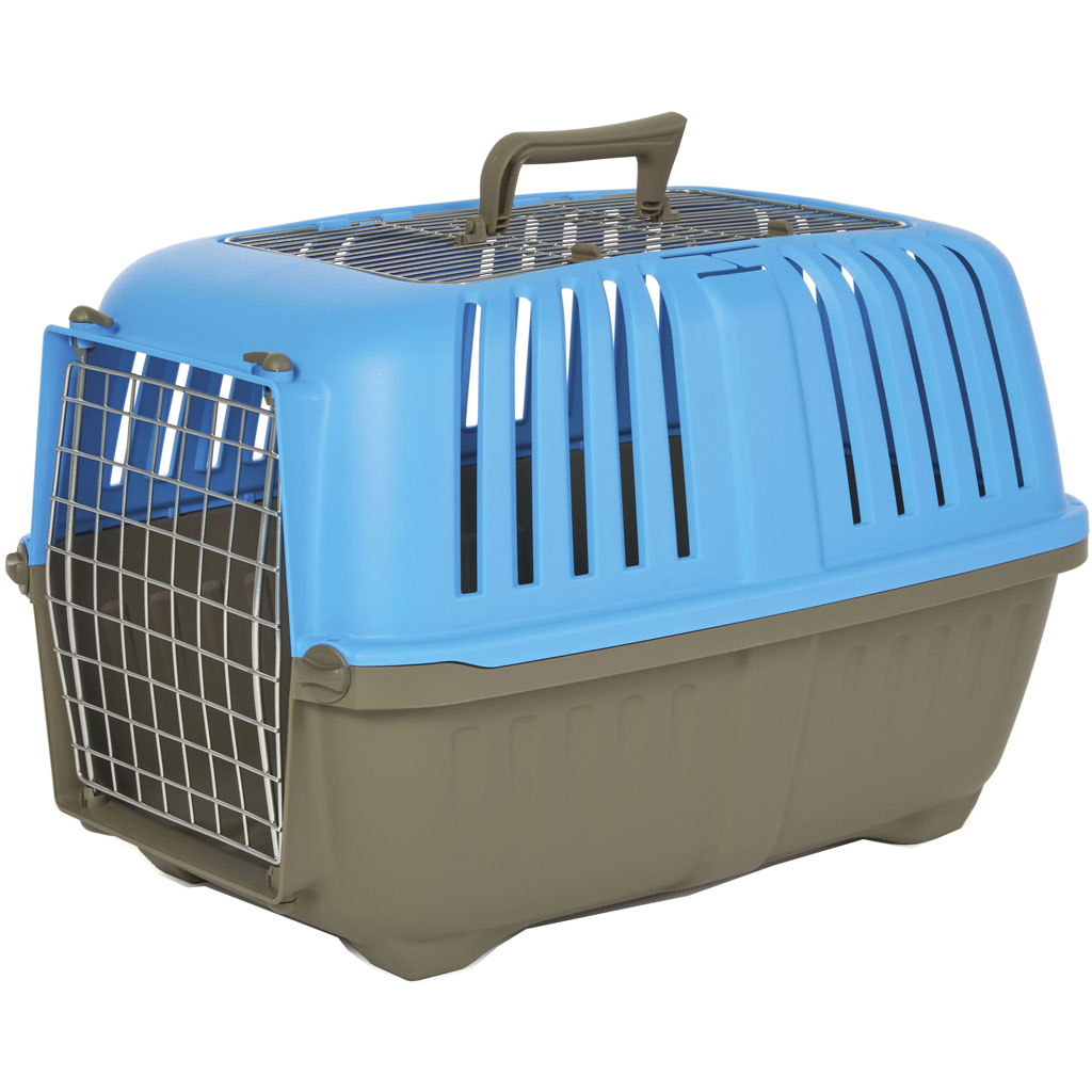 Spree Double Door Travel Carrier (BLUE, 24 IN)