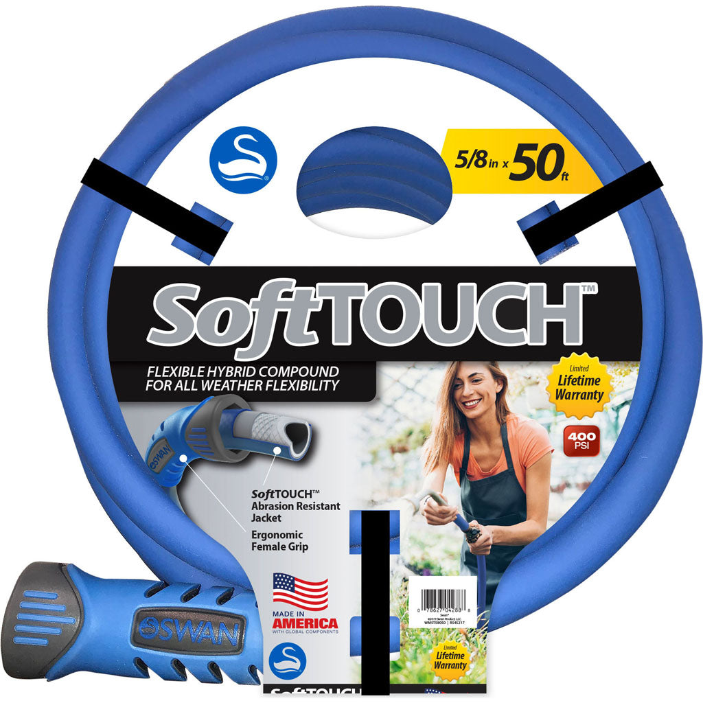 Swan Softtouch Hose (BLUE, 5/8 IN X 50 FT)