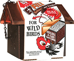 C&S E-Z Fill Bottom Suet Feeder (BLACK/COPPER, 5.5X6.5X5.8 IN)