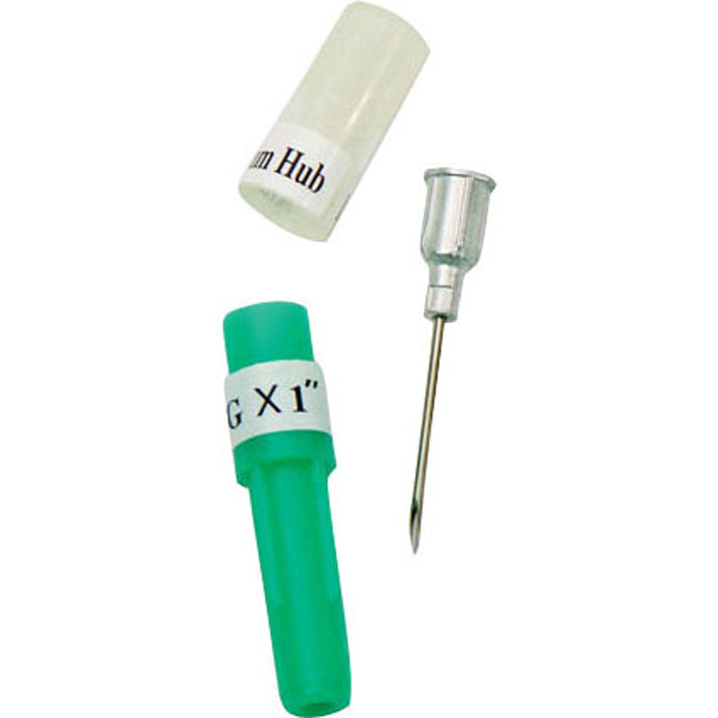 Aluminum Hub Disposable Needle (18 GA X 1 IN)