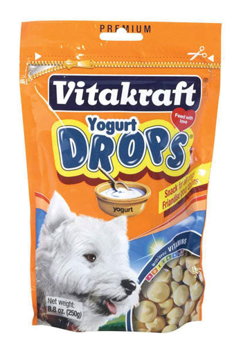 Vitakraft Drops Dog Treats (YOGURT, 8.8 OZ)