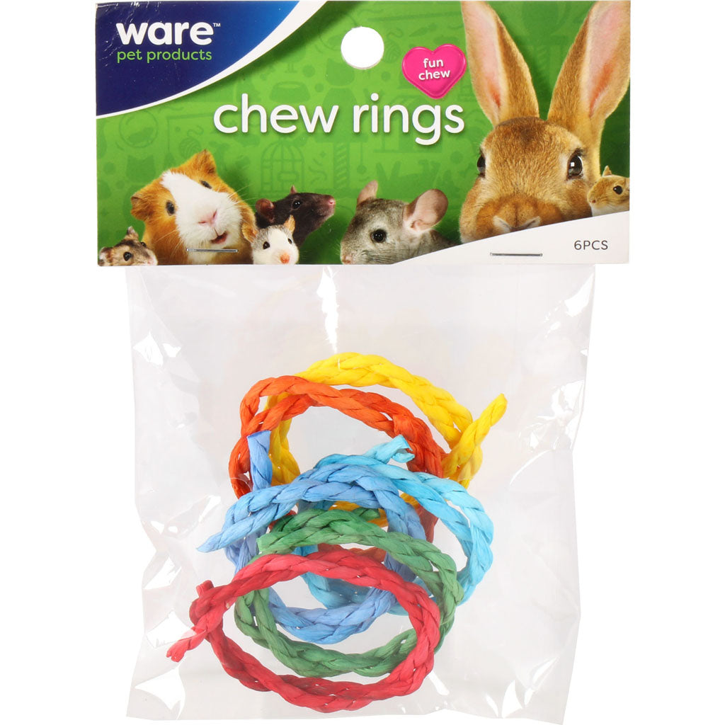 Chew Rings Small Animal Toy (6 PC)