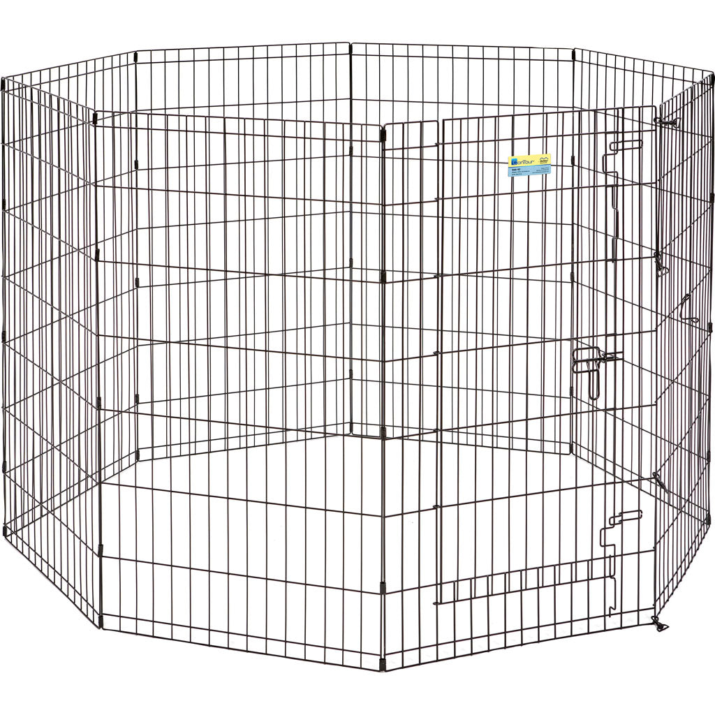 Contour Exercise Pen W/Door (BLACK, 42 IN)