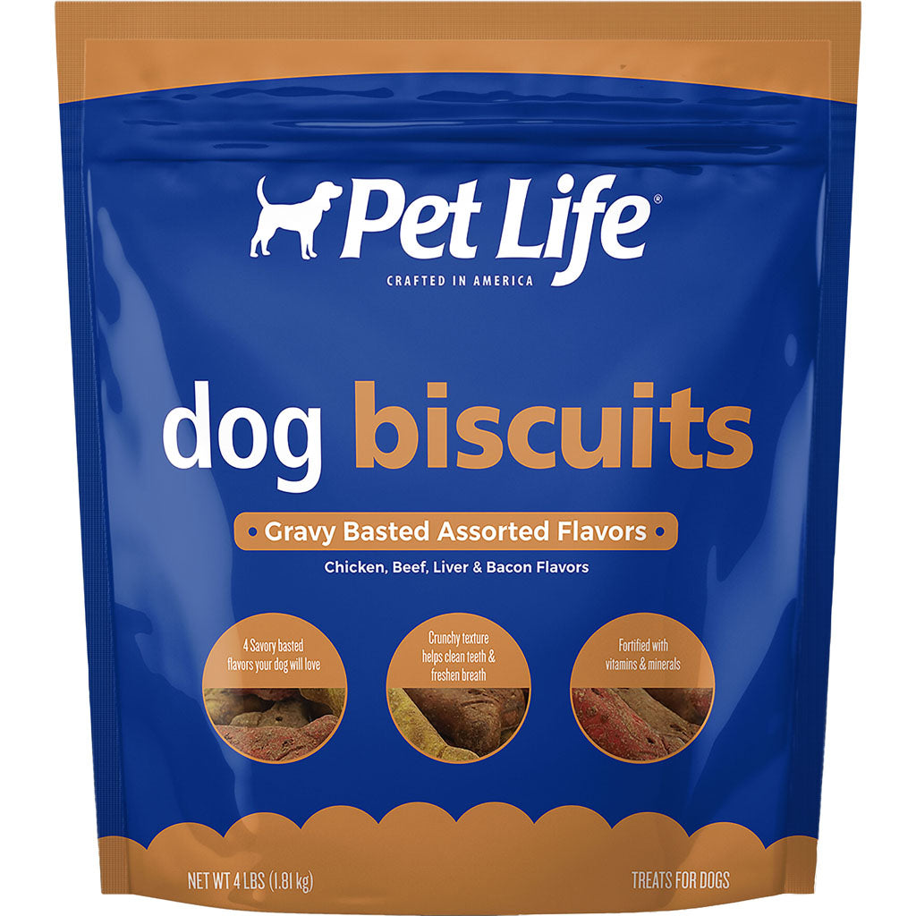 Pet Life Dog Biscuits (ASSORTED GRAVY, 4 LB)
