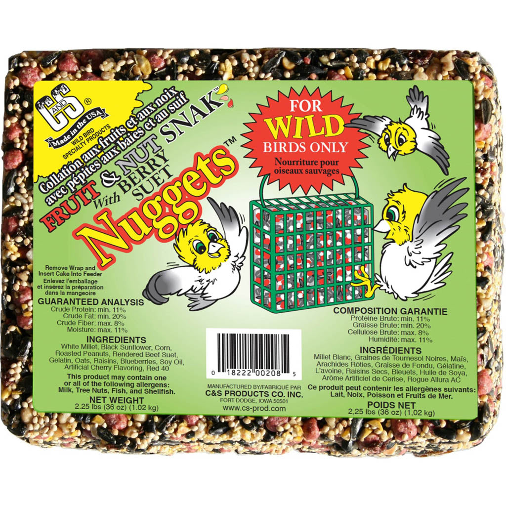C&S Fruit & Nut Snak W/Suet Nuggets (BERRY, 2.25 LB)