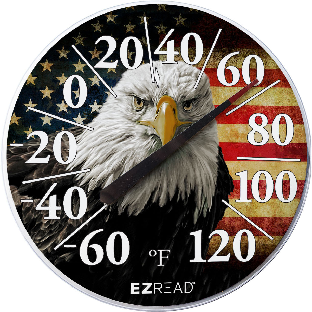 Ezread Indoor/Outdoor Dial Thermometer (AMERICAN EAGLE, 12.5 IN)