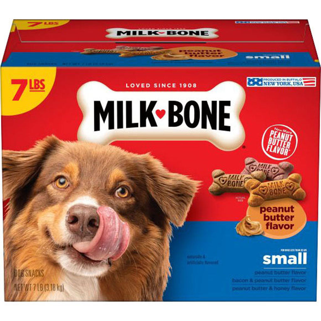 Milk-Bone Flavored Dog Biscuits (PEANUT BUTTER, SM-7 LB)