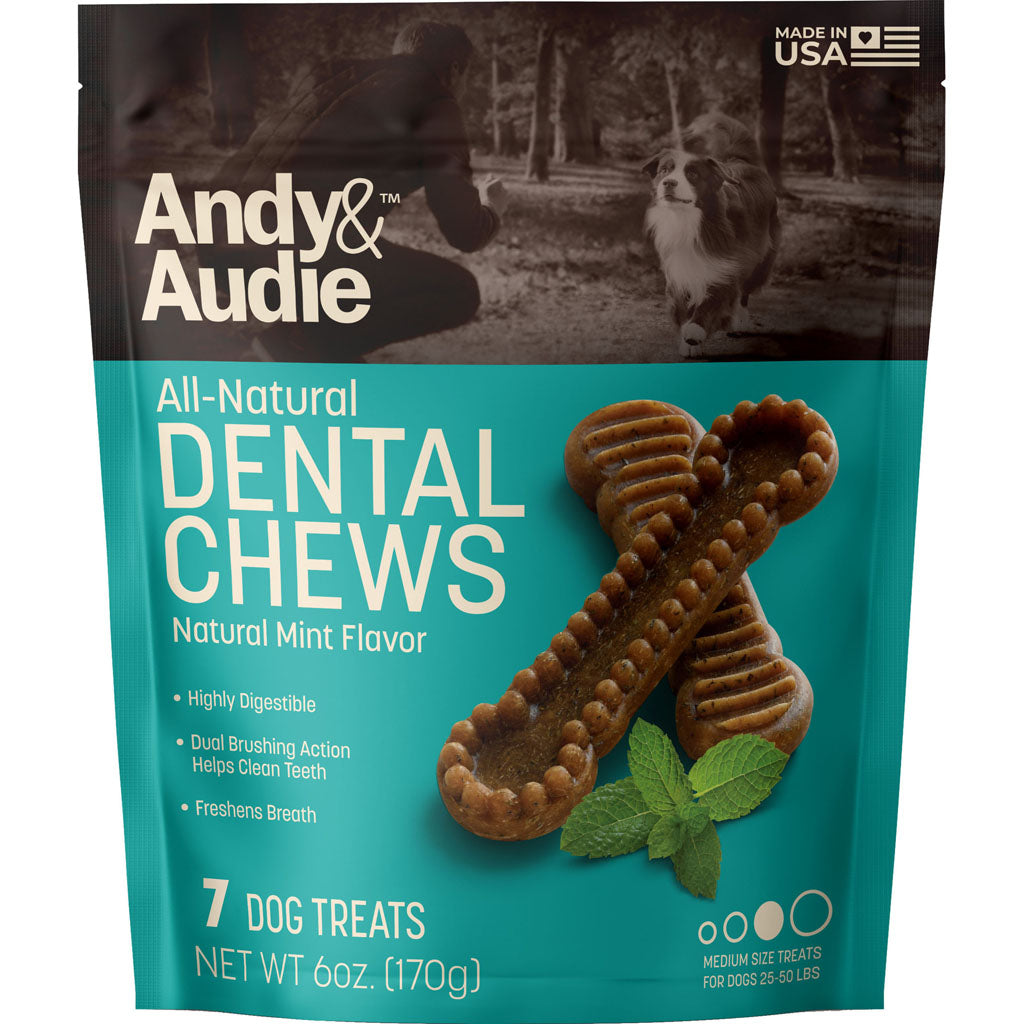 Andy & Audie Dental Chews For Dogs (MINT, MEDIUM) [082008]