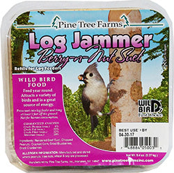 Pine Tree Farms Log Jammer Suet Plugs (BERRY NUT, 9.4 OZ-3 PK)