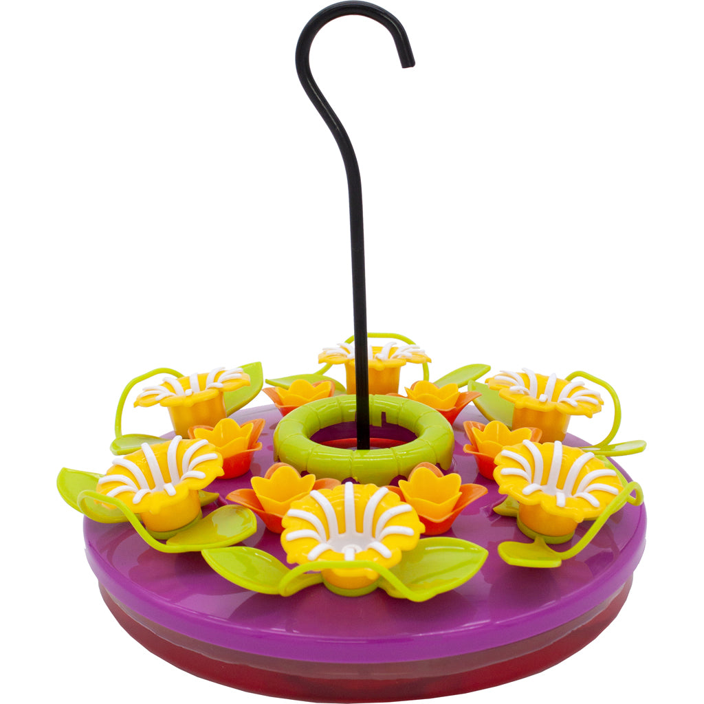 Orchid Hanging Tray Hummingbird Feeder (PURPLE, 16 OZ)