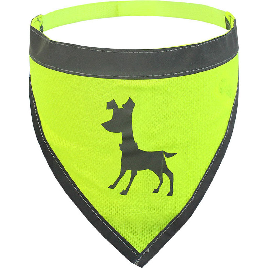 Visibility Dog Bandana (NEON YELLOW, MD)